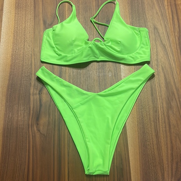 SHEIN Swim Shein Neon Bikini Poshmark